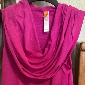 Fuschia workout cover up/swimsuit cover up
